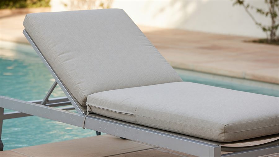 Custom Chaise Cushions in Sunbrella fabric