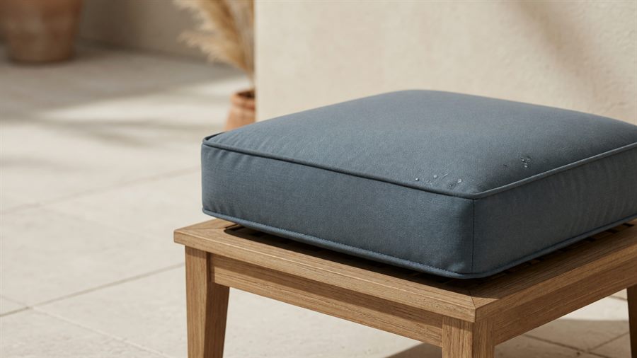 Custom Ottoman Cushions in Sunbrella fabric