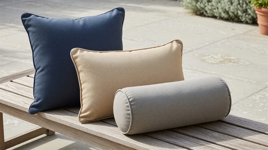 Custom Throw Pillows in Sunbrella fabric